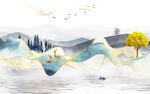 大气 山水背景新画 TIF分层