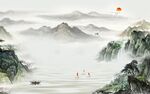 国画 新山水风景画 TIF分层