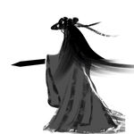 人物插画刀客剑客元素