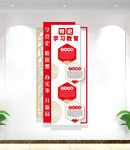 竖版党史学习教育文化墙