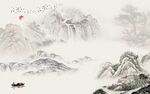 国画风景高清山水 TIF分层