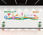 瑜珈室文化墙
