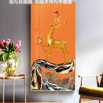 玄关麋鹿装饰画