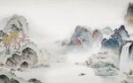 国画 新款简约山水 tif分层