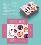 李子包装 红布林纸箱
