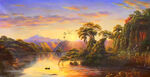 山水风景油画