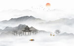 水墨山水画