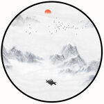 水墨山水画