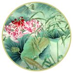 好运连年花开富贵装饰画