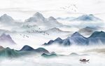 江山多娇江山如画背景墙