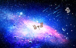 宇宙星空流星