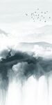 意境山水玄关 分层TIF文件
