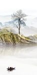 中国风风景玄关山水 TIF分层