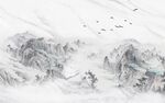 水墨山水背景墙