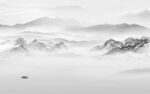 新中式风格山水 文件分层 
