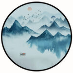 水墨山水画 