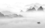 中国风山水背景 TIF文件分层
