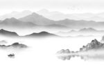 最新大气山水 分层TIF文件