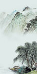 人气玄关意境山水 文件分层 