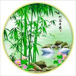 竹报平安新中式装饰画