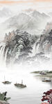 国画山水玄关画新画 