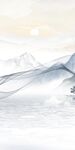 最新玄关风景山水 分层文件 