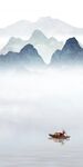 水墨高清背景山水 tif分层