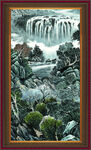 竖幅山水画