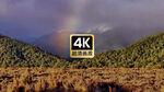短视频素材远山上彩虹