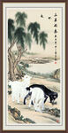 国画三羊开泰 
