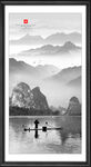 竖幅山水画