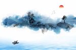  抽象山水画