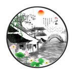 荷花装饰画