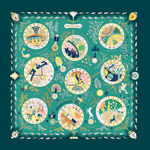 大牌   数码印花   方巾 