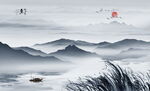 新中式山水画 