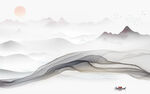 中国风新山水画 文件TIF分层