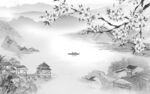 大气 爆款山水 TIF文件分层