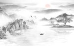 最新 灰色山水 tif文件分层