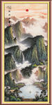 竖幅山水画
