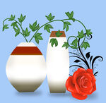 花朵 花瓶