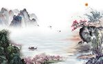 国画新款山水 tif文件分层