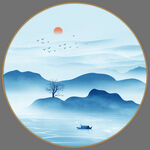 新中式山水画