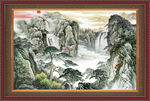 巨幅山水画 