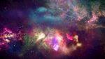 3D抽象天文学宇宙星云空间动画