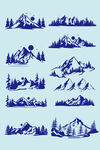 山 山矢量图 矢量素材 中式山