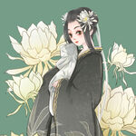 古风美女手绘插画闺蜜微信头像