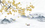 鸟语花香电视背景墙