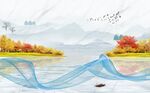 山水背景墙