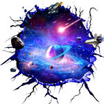 科技馆创意星空地画