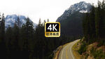 短视频素材航拍汽车远山乡间公路